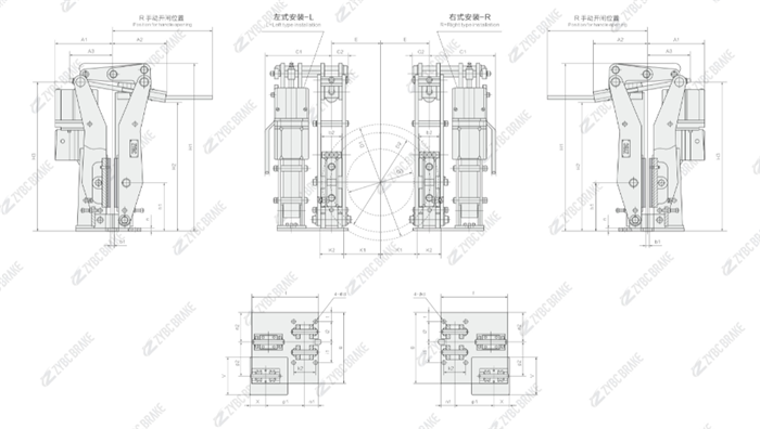 OUTLINE AND INSTALLATION DIMENSION