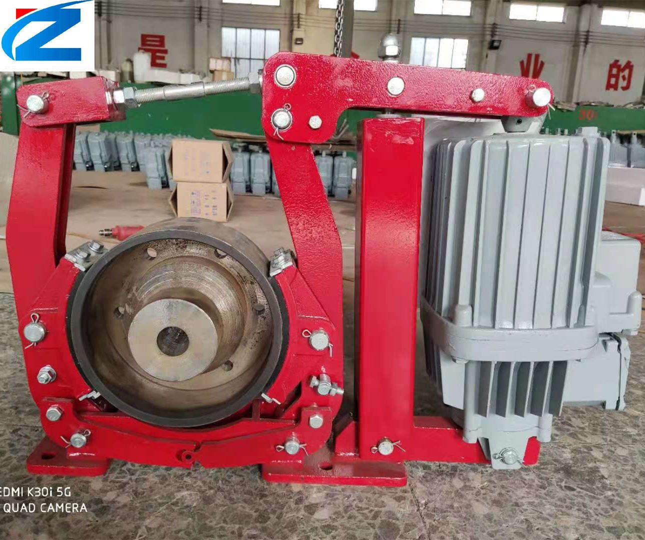 YWZ9-250/E50 Elektriline hüdrauliline trummelpidur pidurihaakeseadisega